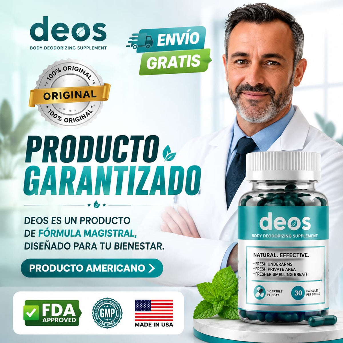 DEOS - Elimina la preocupación del mal olor desde el interior 🌿
