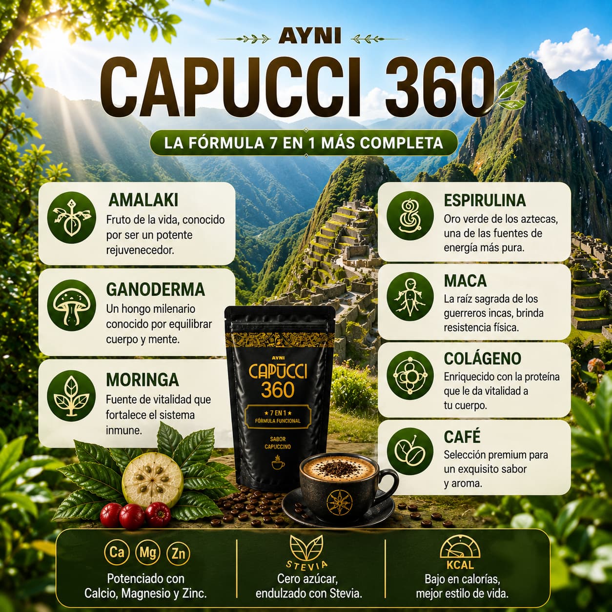 CAPUCCI 360 INGREDIENTES ANCESTRALES - 7 EN 1