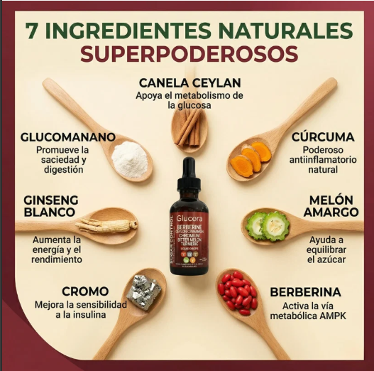 Glucora® Liquid Drops, Controla el Azúcar, mejora el metabolismo y tu energía diaria