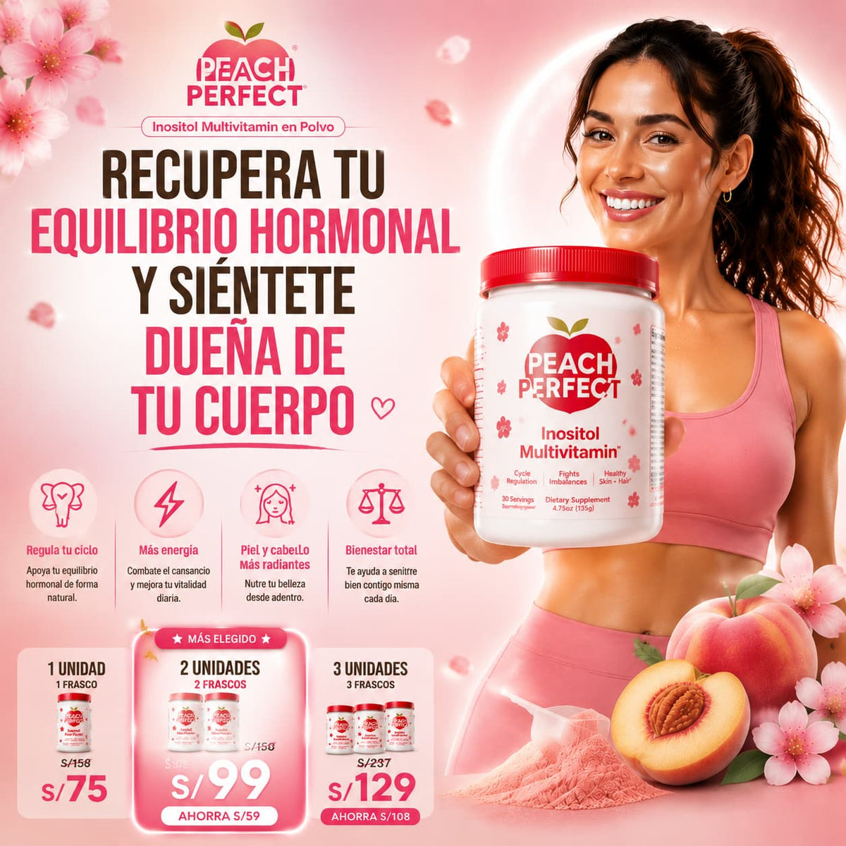 PREPARA TU CUERPO PARA SER MAMÁ 💕 Cuida tu equilibrio hormonal desde adentro.
